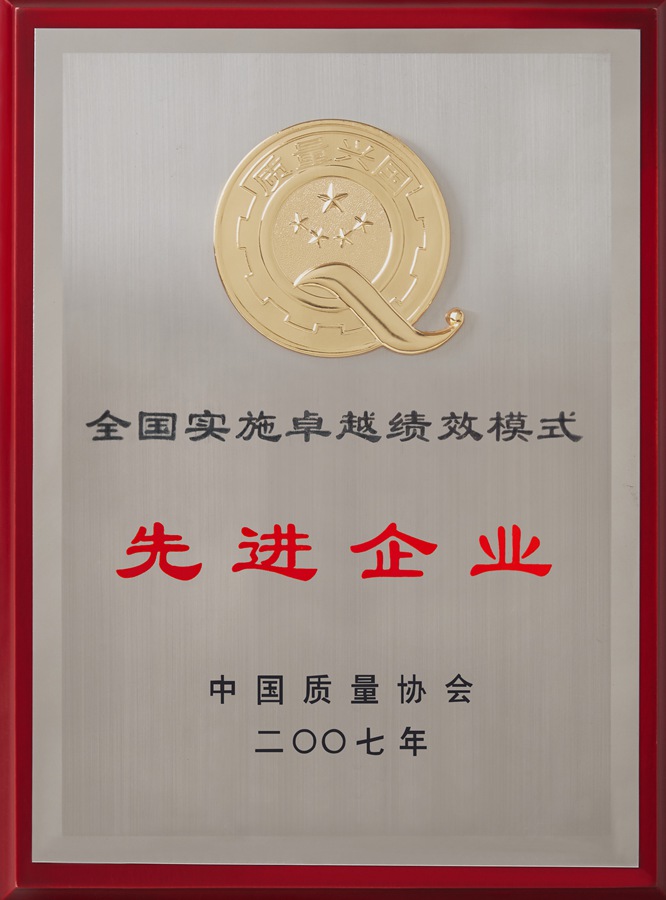 全國實施卓越績效模式先進企業(yè)（2007）